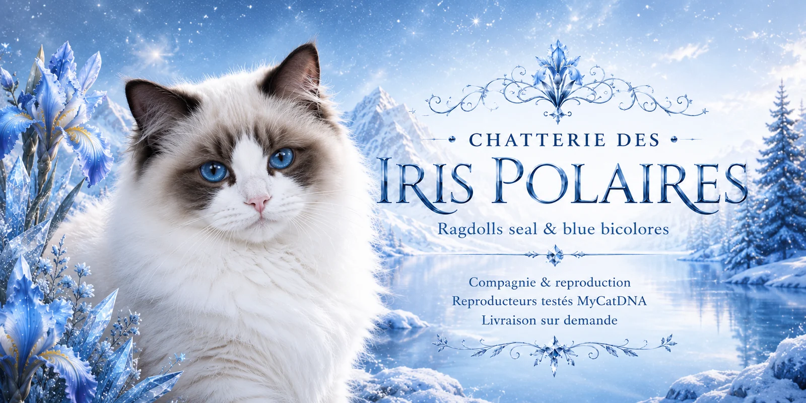 Chatterie des Iris Polaires — Ragdolls seal und blue bicolor